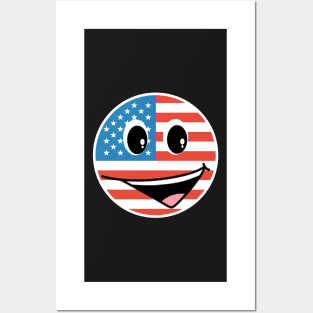 American Smiley Posters and Art